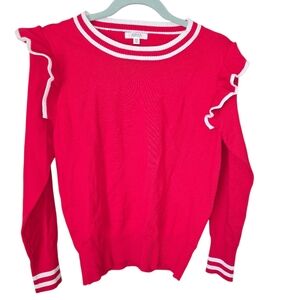 Avara Ruffle Sleeve Sweater XS